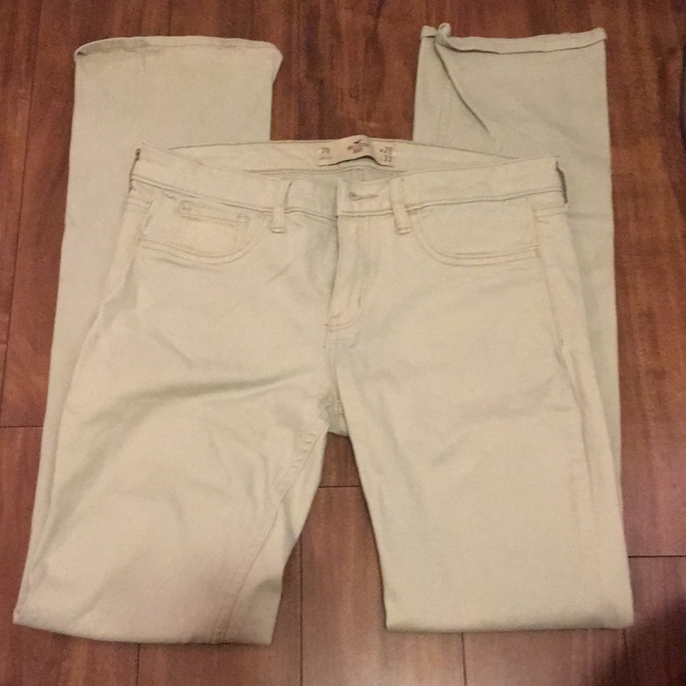 Hollister size 7R khaki pants boot cut